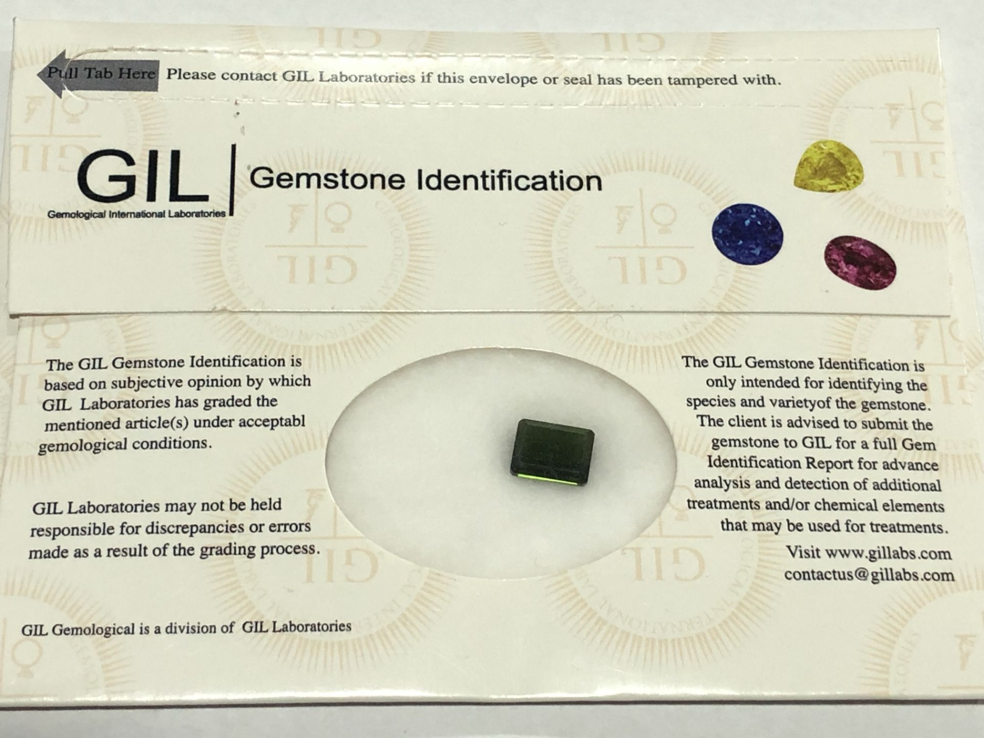 2.94ct Natural Tourmaline with GIL Certificate - Image 2 of 6