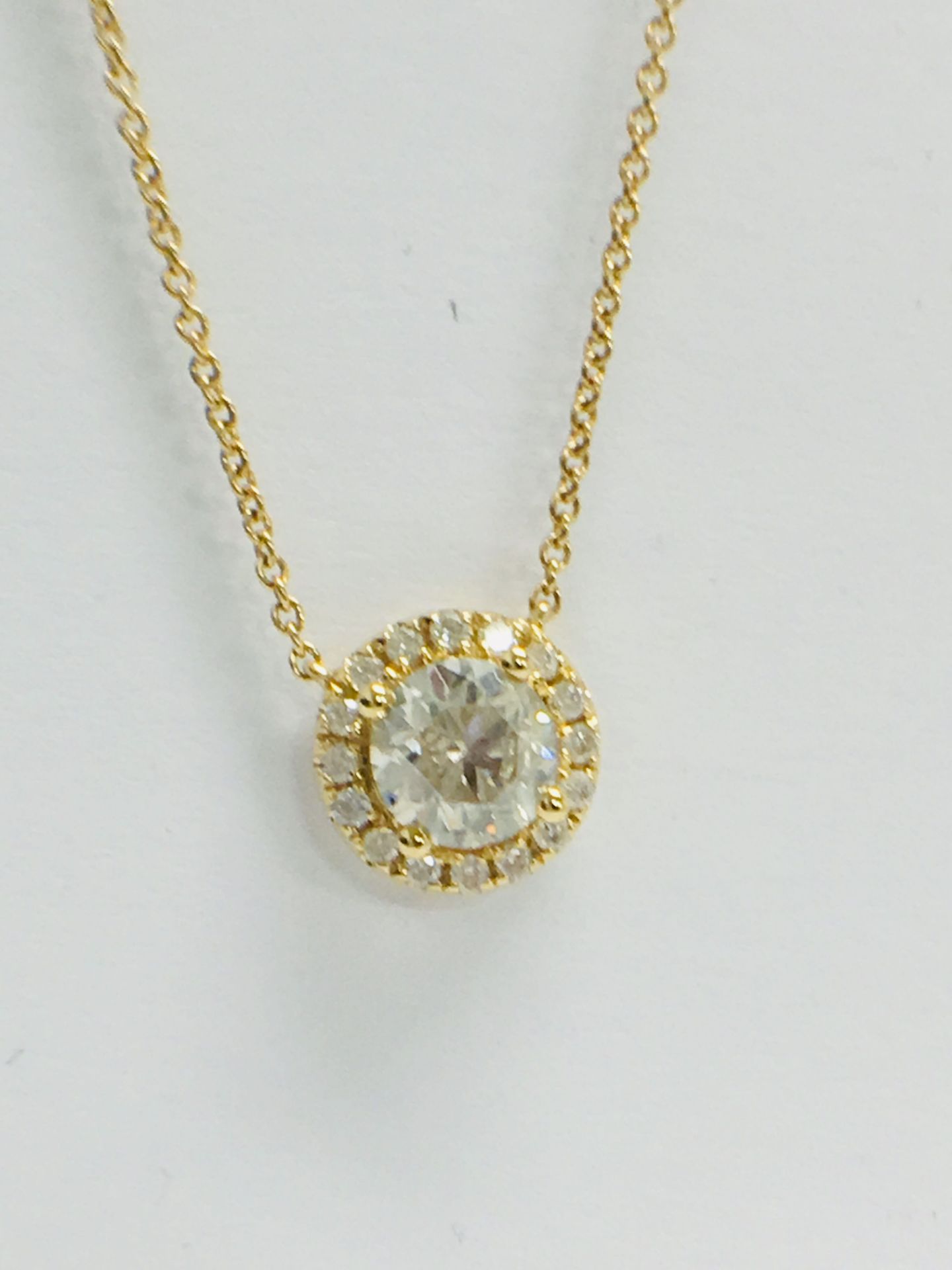 18ct Yellow Gold Diamond Necklace