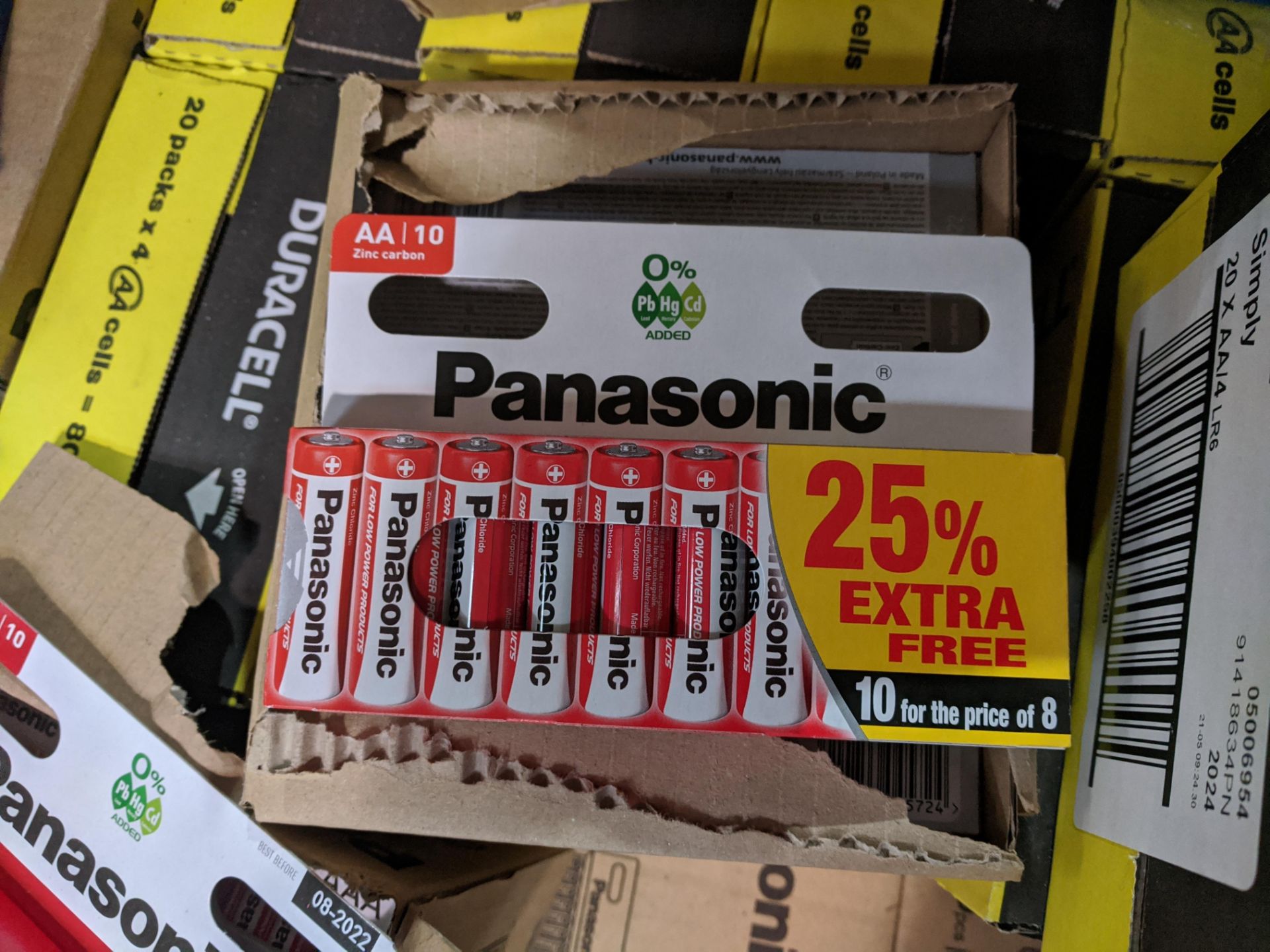 50. Packs Brand new Sealed Panasonic AAA batteries