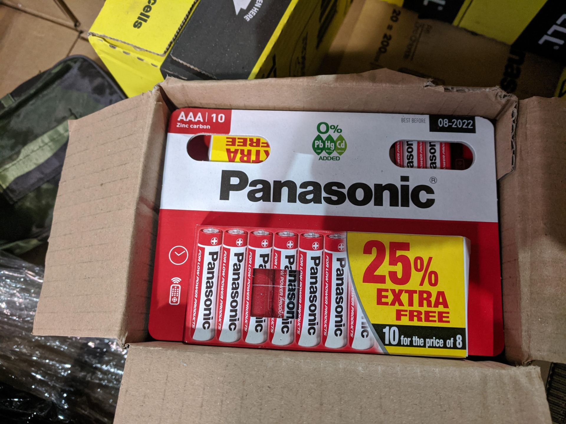 50. Packs Brand new Sealed Panasonic AAA batteries