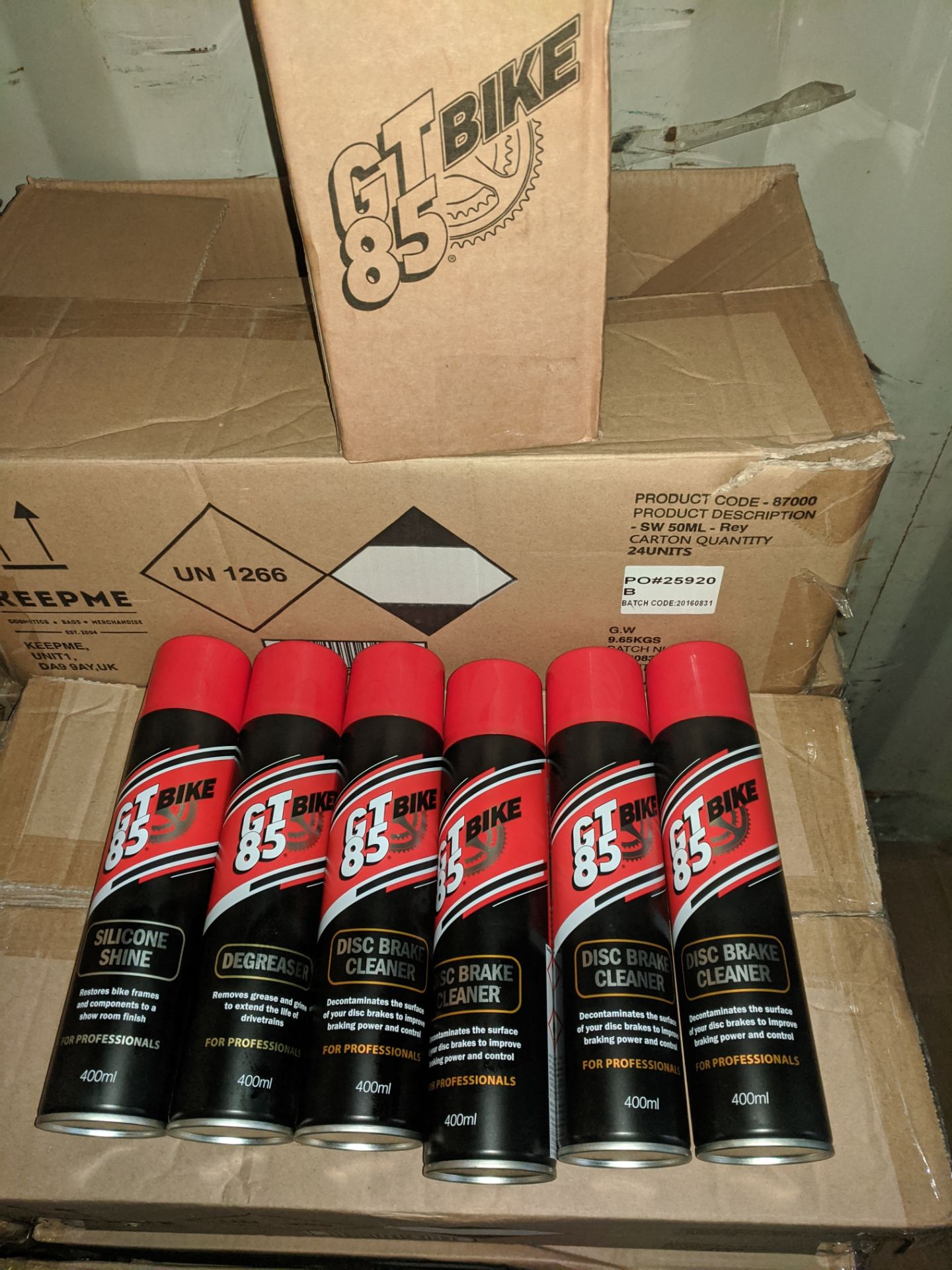 20, cans of Brand new GT 85 Disc Brake Cleaner - 400ml size