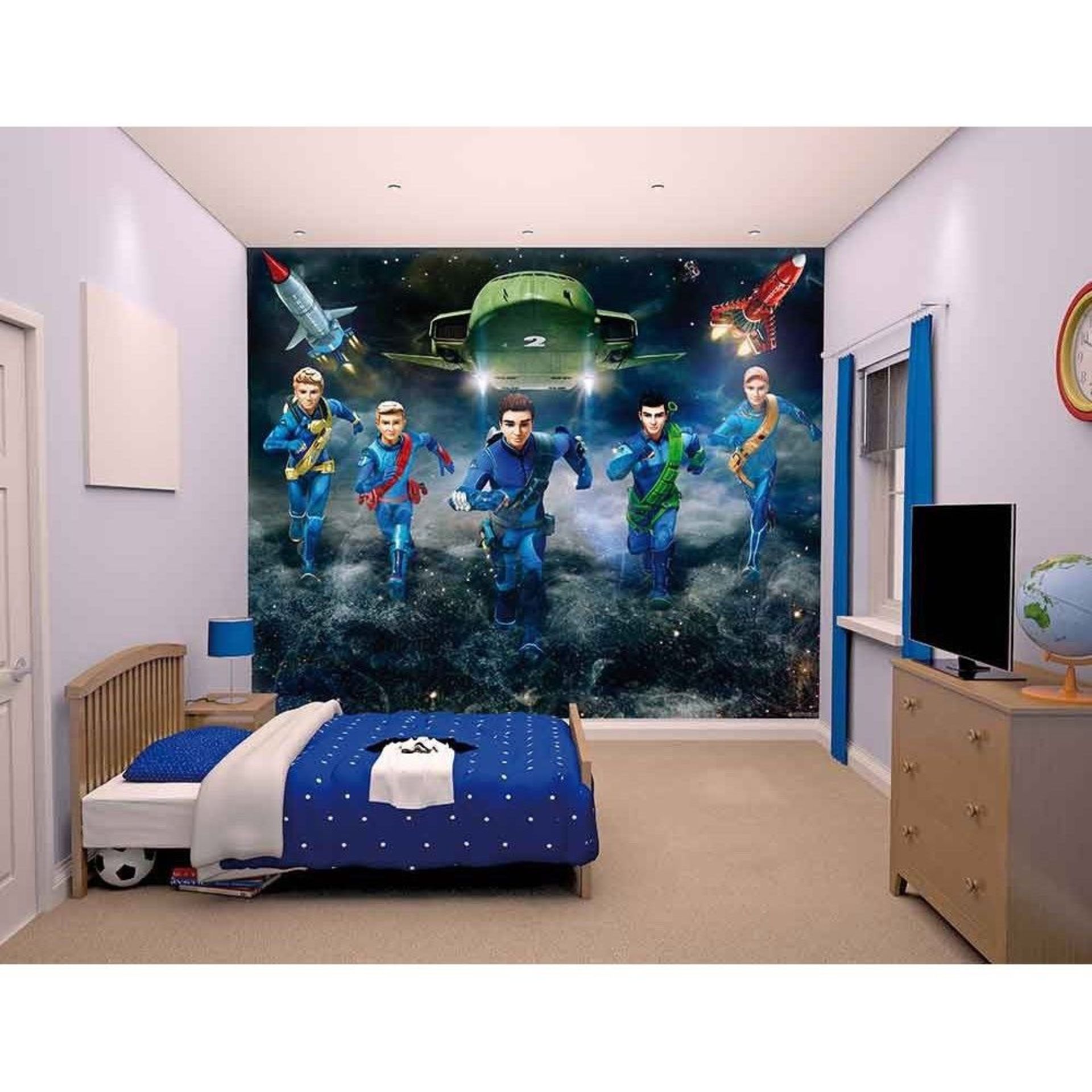 20pcs brand new Thunderbirds Mural Walltastic wallpaper