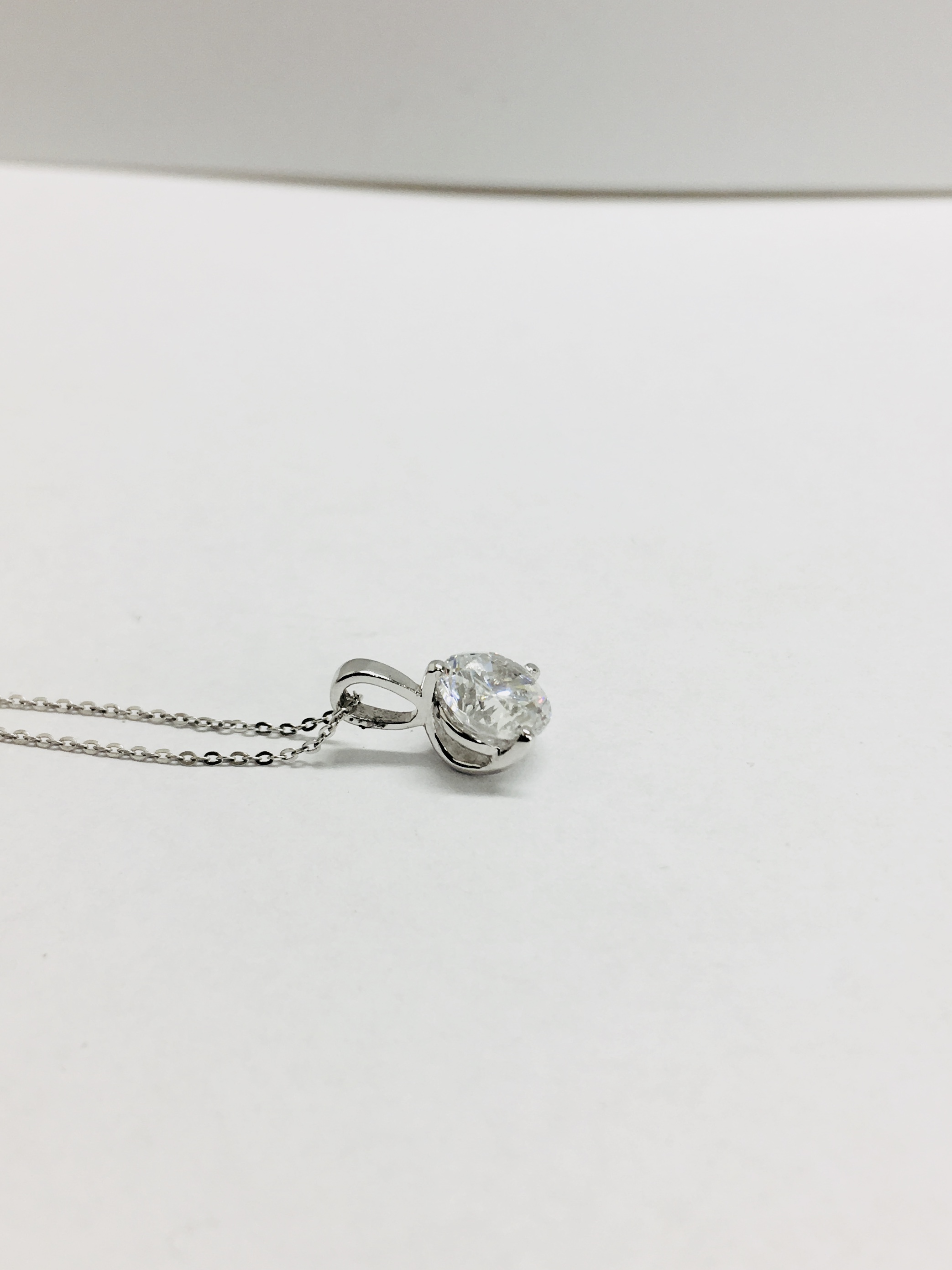 1.01ct diamond solitaire pendant - Image 3 of 4