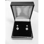 1.02ct diamond drop earrings