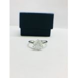 2.41ct Round Brilliant cut diamondsolitaire style ring