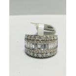 18ct diamond dress ring,3.09ct total