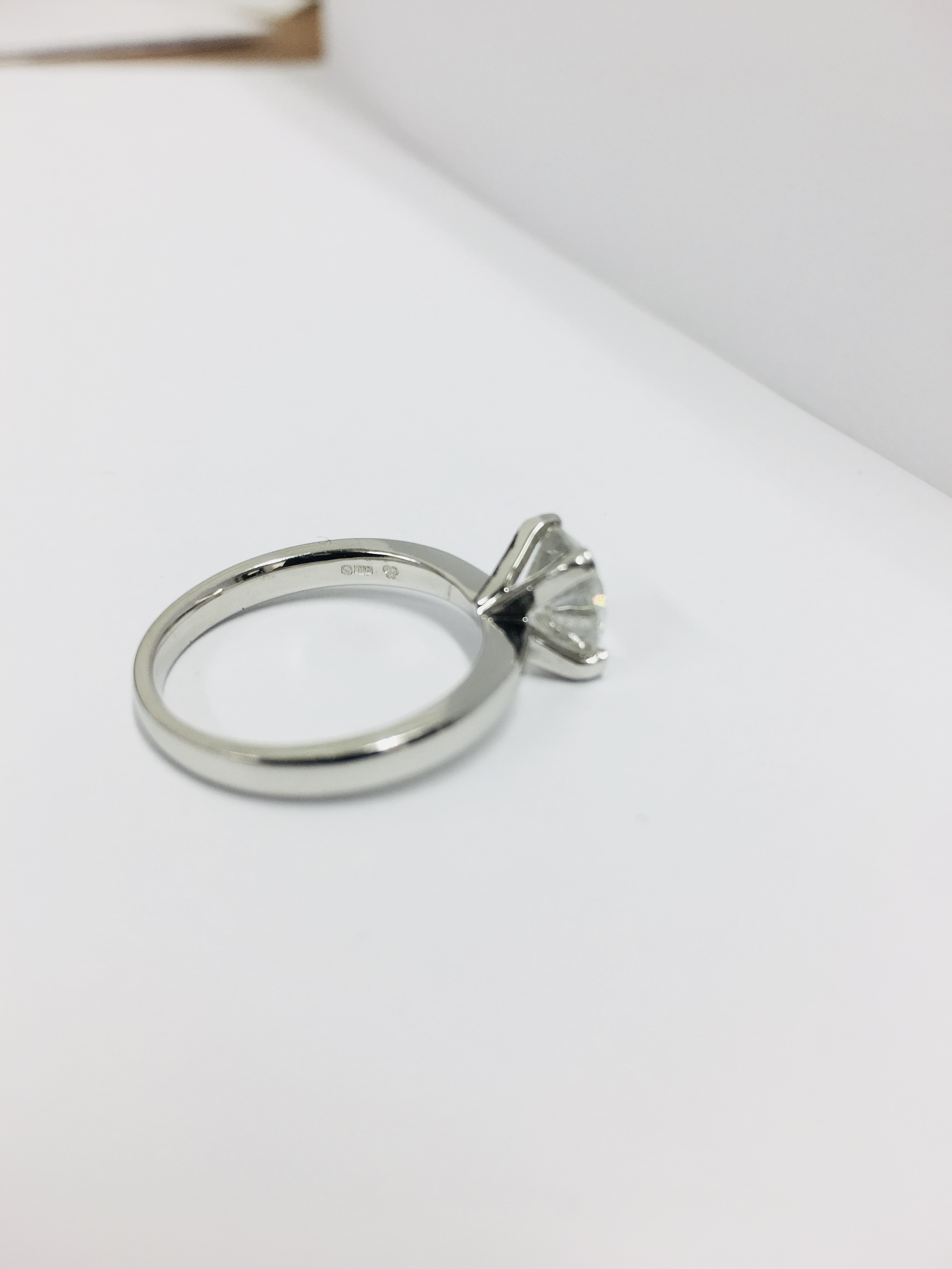 2.08ct diamond solitaire ring set in platinum - Image 6 of 6