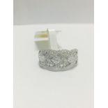 18ct white gold Diamond dress ring.