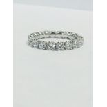Platinum diamond Full eternity Ring.1.40ct Brilliant cut