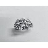 1.00ct 9ct white gold diamond dress ring