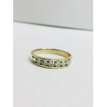 18ct yellow gold 0.70ct eternity ring