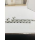 18ct diamond drop earrings 1.10ct diamond