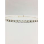 18CT Rose gold diamond Bangle