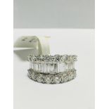 18ct diamond dress ring,3.55ct total