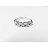 2.50ct diamond five stone ring