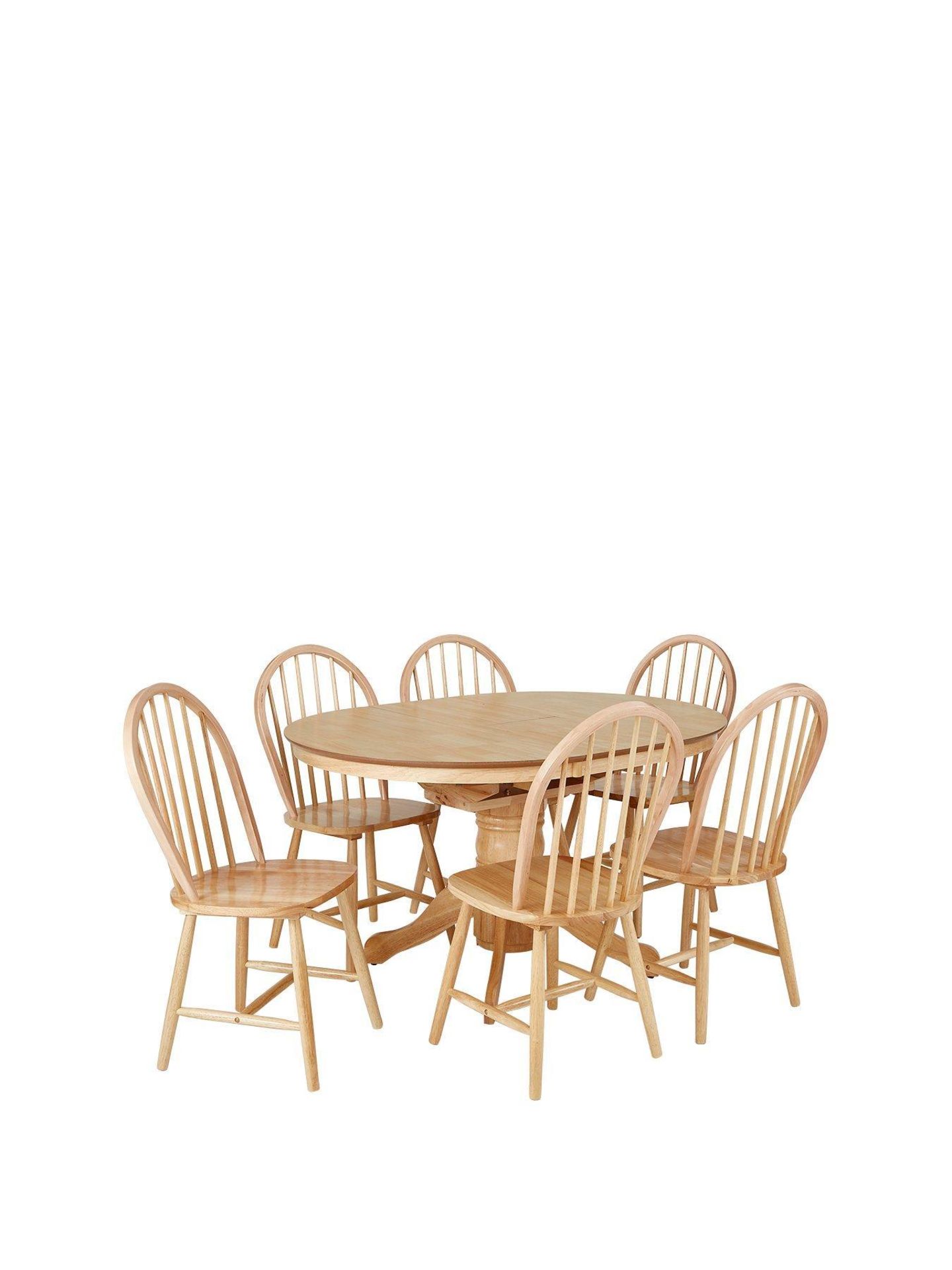 Boxed Item Kentucky Extending Dining Set [Natural] 76X100X100Cm Rrp:£706.0