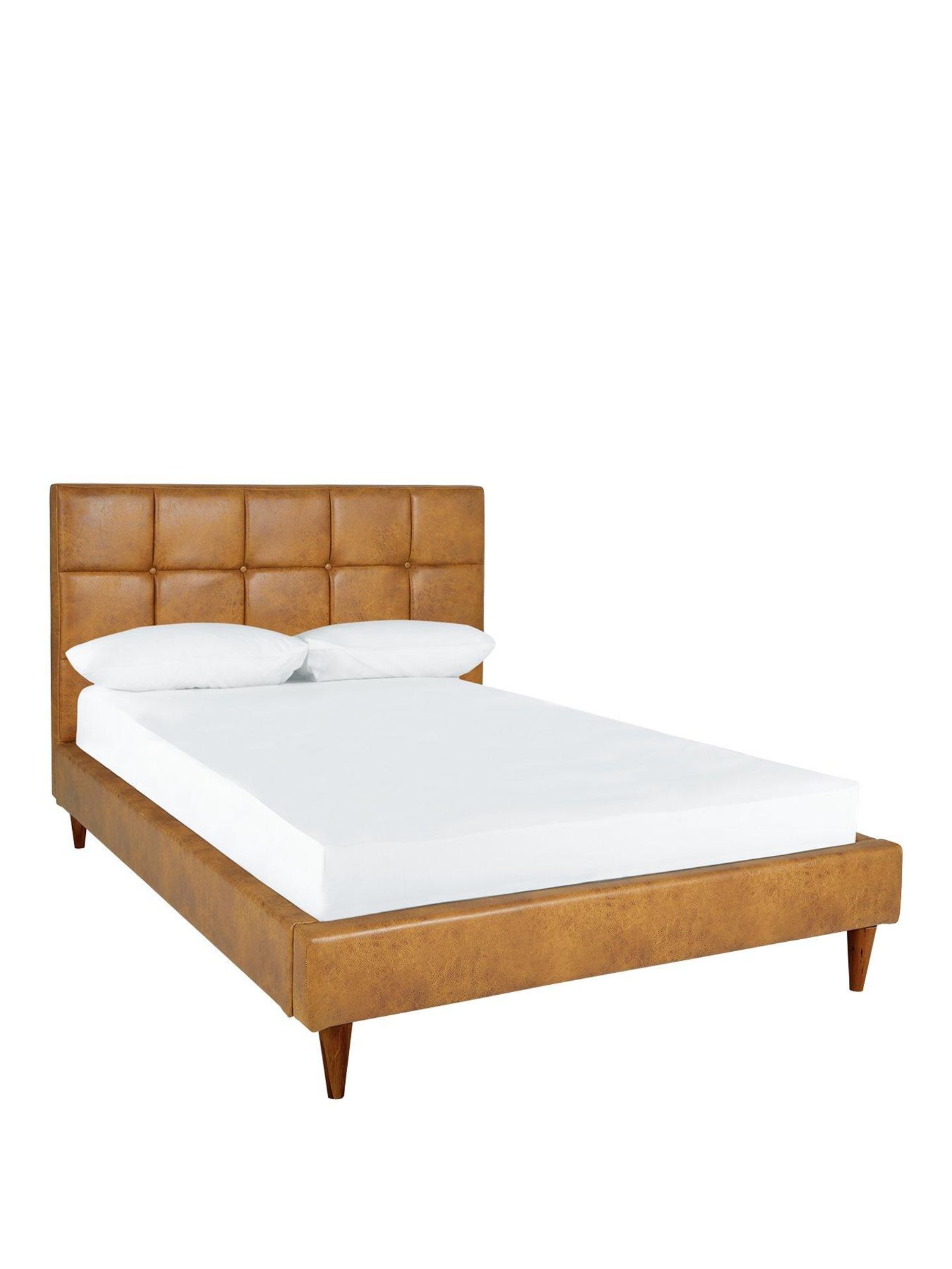 Boxed Item Olson Double Bed [Tan] 0X0X0Cm Rrp:£586.0