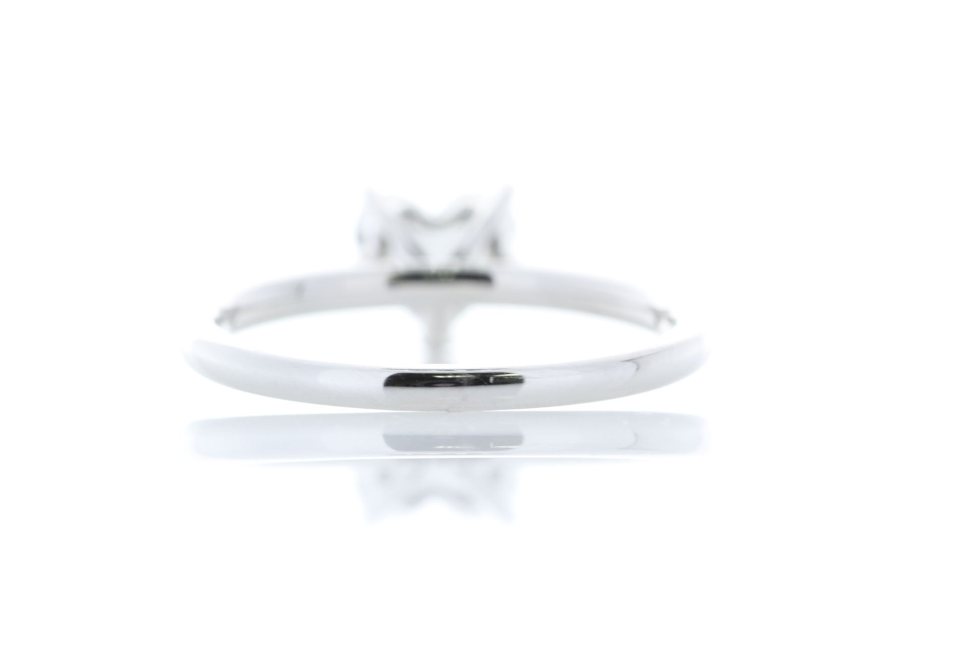 18ct White Gold Single Stone Heart Cut With Stone Set Shoulders Diamond Ring (1.00) 1.17 - Bild 3 aus 5