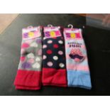 3 pairs of socks 6-8 1/2