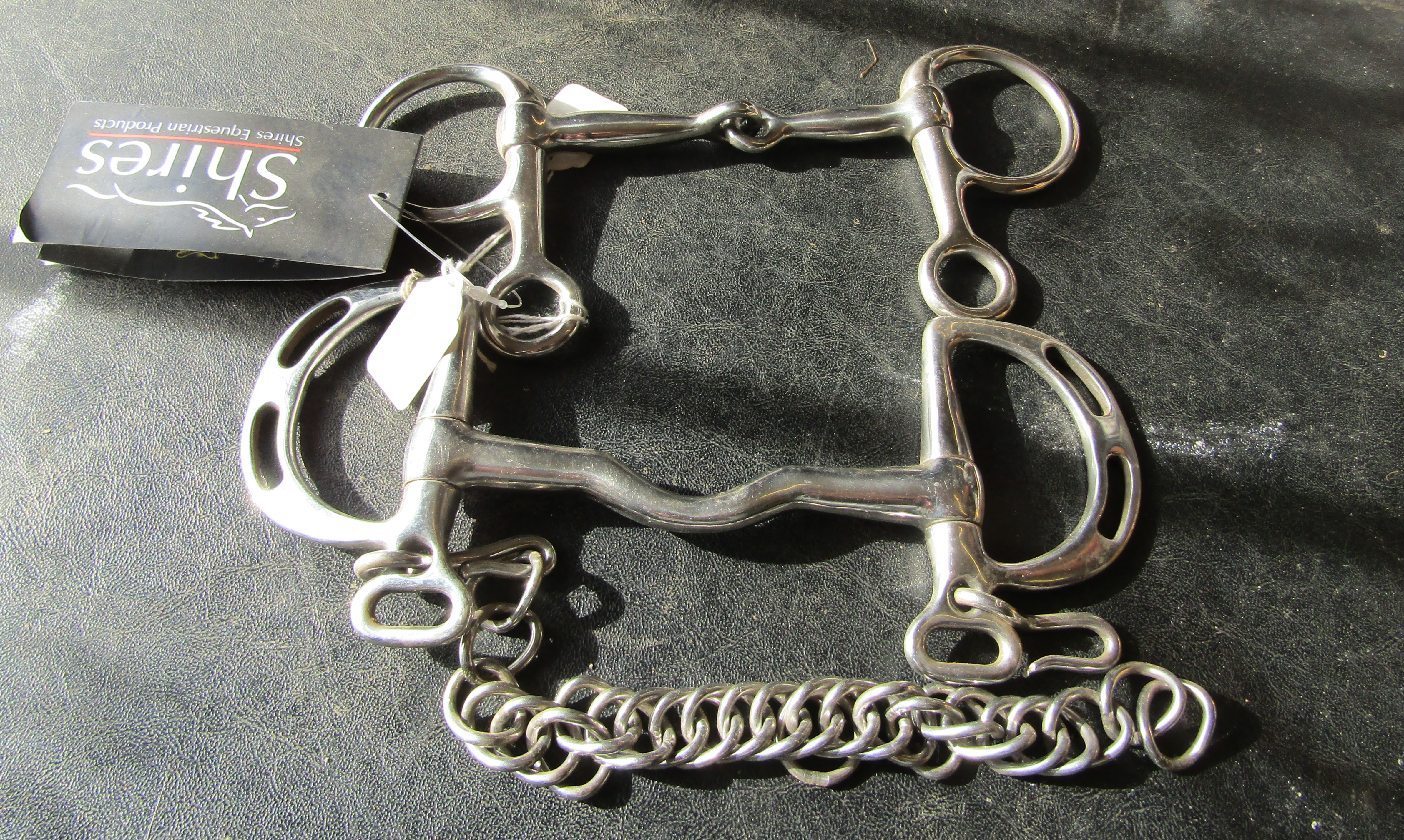 Uxeter Kimblewick 4 1/2" bit and hanging cheek snaffle 4 1/2" bit