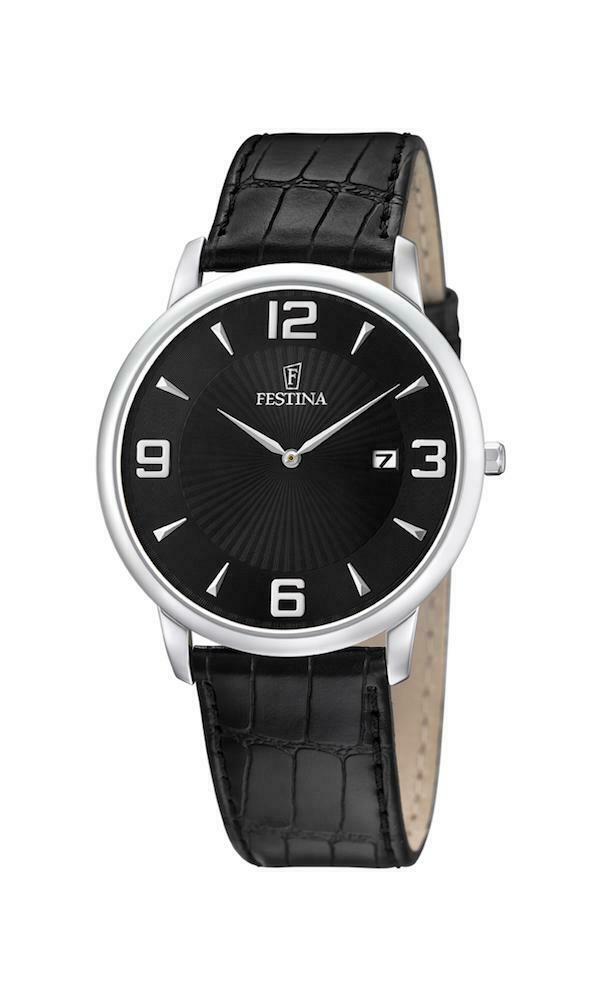 Festina Mens Watch with Leather Leather Strap F6806