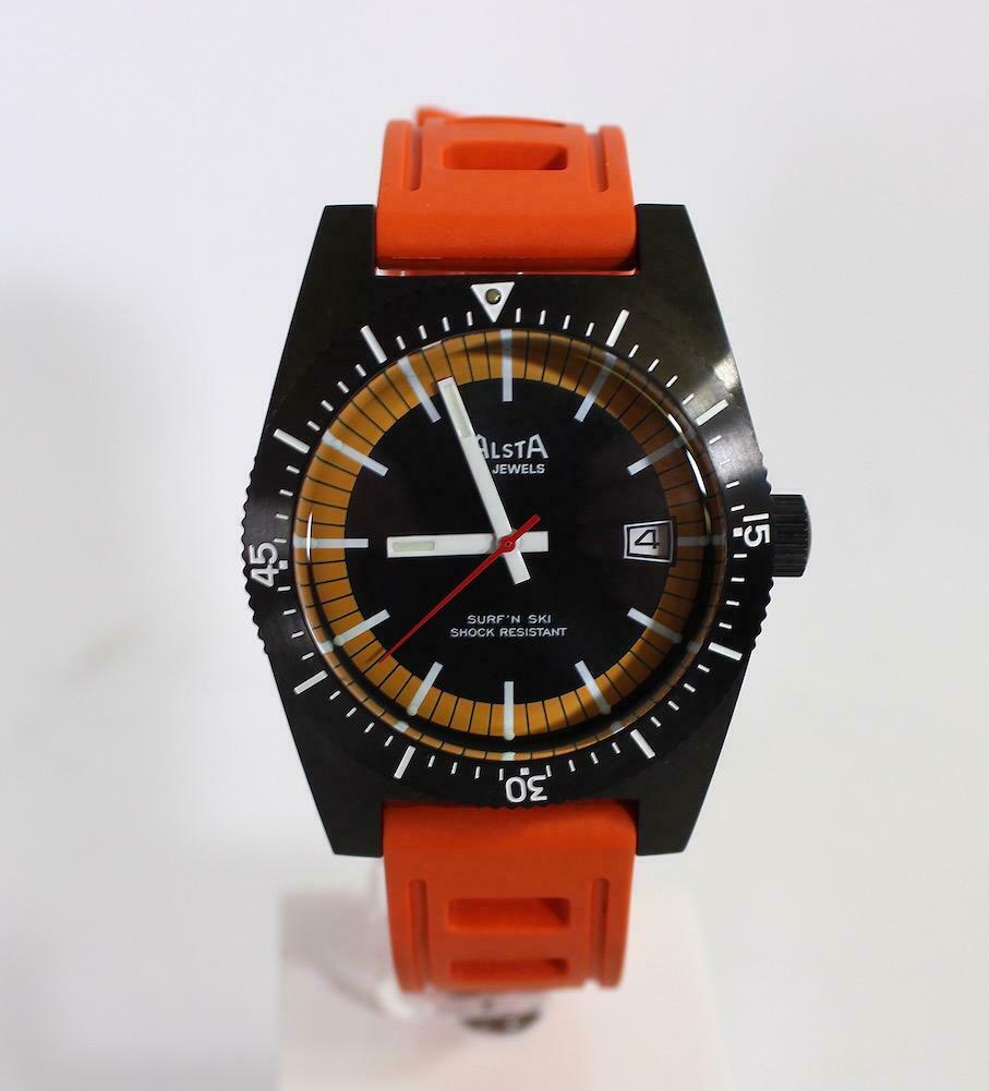 Alsta Surf N Ski PVD watch Ltd Edition (ISOFrane Strap Orange) (2019)