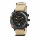 Briston Clubmaster Chrono Sport 42 Safari Tortoise Watch