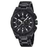 Festina Mens Black PVD Coated Chrono Watch with PVD Coated Steel Bracelet F16889