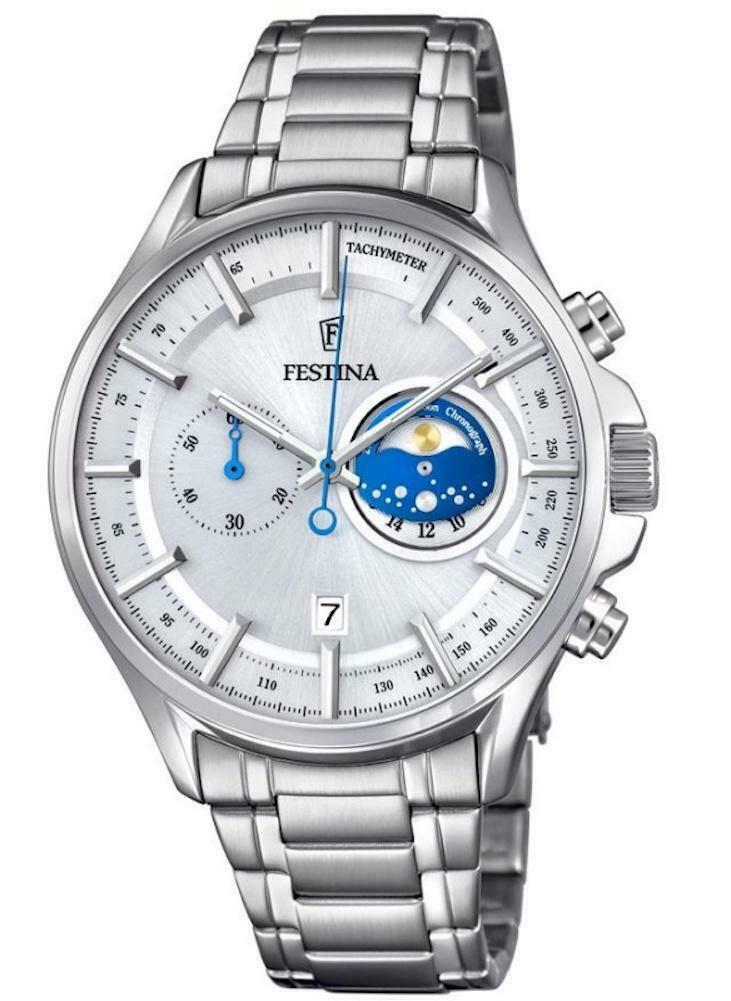 Festina Mens Chrono Watch with Steel Bracelet F6852