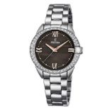 Festina Ladies Watch with Black face and Steel Bracelet F16919/2
