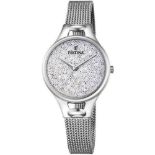 Festina Ladies Watch with Swarovski Crystals & Mesh Bracelet F20331/1