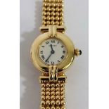 Cartier Colisee 18k Gold Ladies Wrist Watch Ref 1980 (1992)