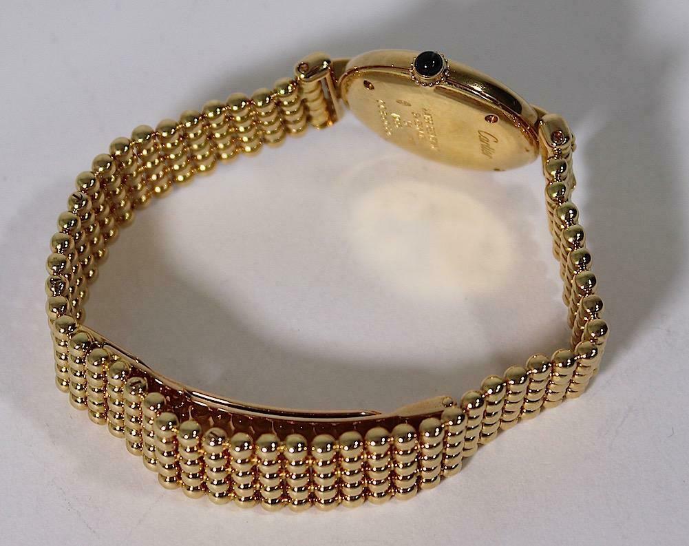 Cartier Colisee 18k Gold Ladies Wrist Watch Ref 1980 (1992) - Image 3 of 3