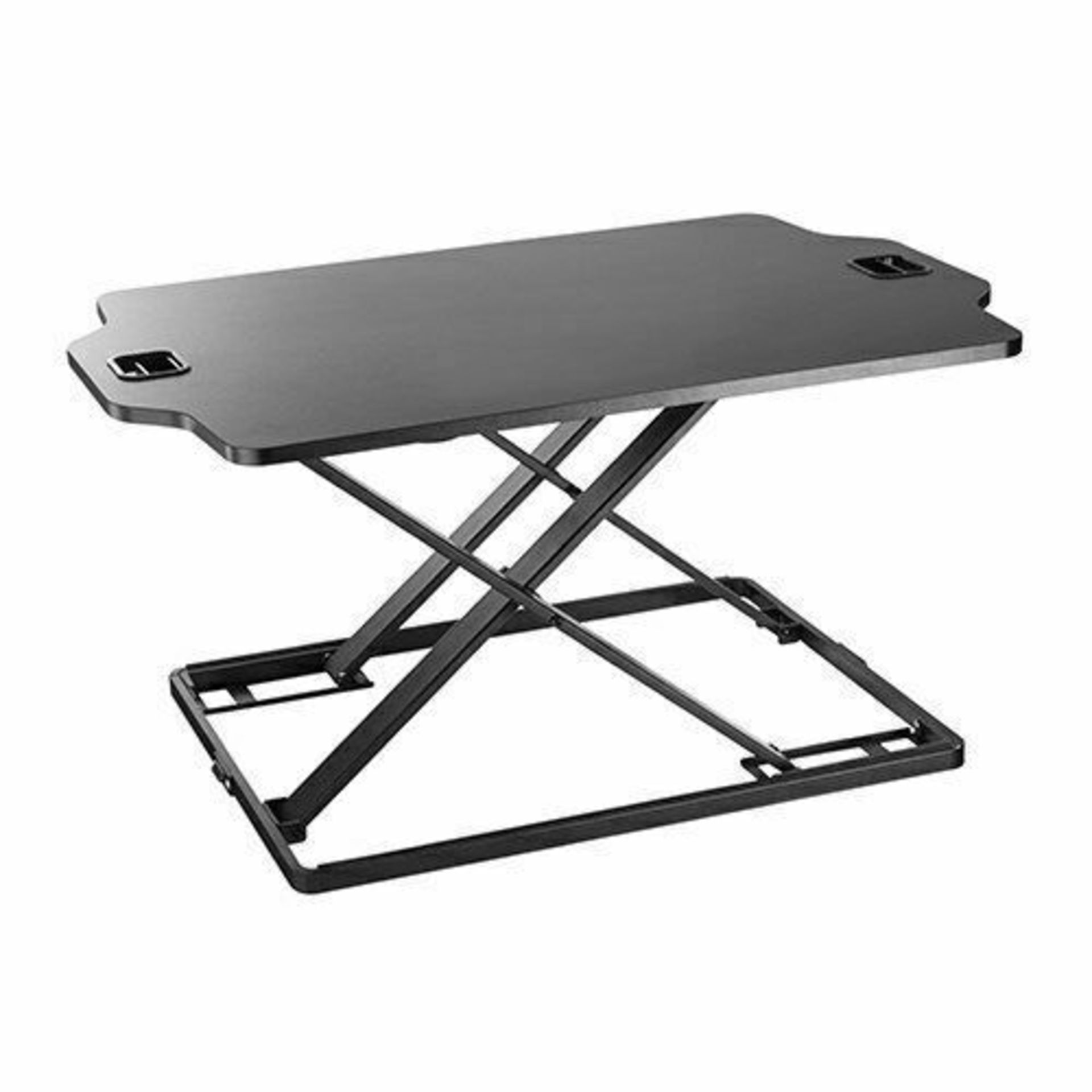 HCL Economic Black Height Adjustable Standing Laptop Desk Workstation