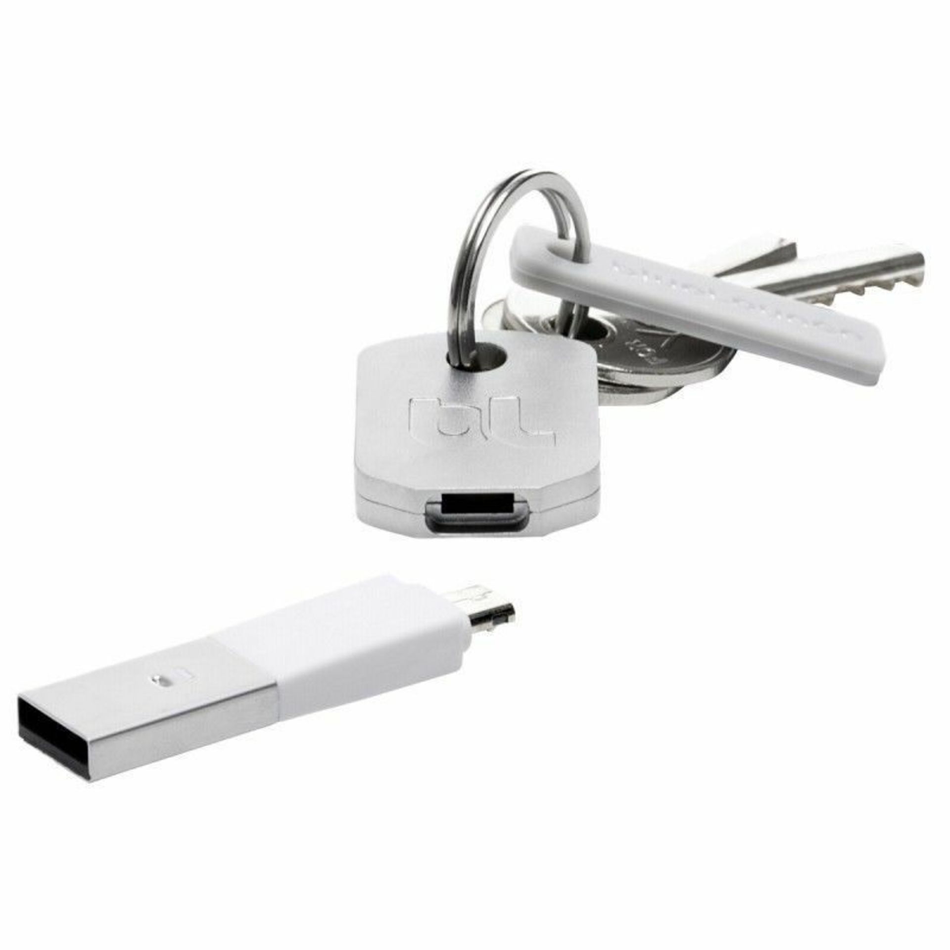 Bluelounge Kii USB(M) to Lightning(M) Adapter for Apple devices - White - Image 2 of 3