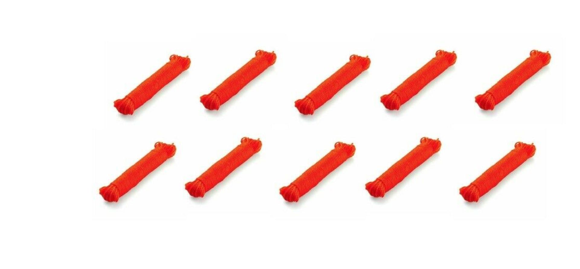 10 x Holdon Nylon Ranging Line 30M Tough Cord Orange Rope Brick String Level