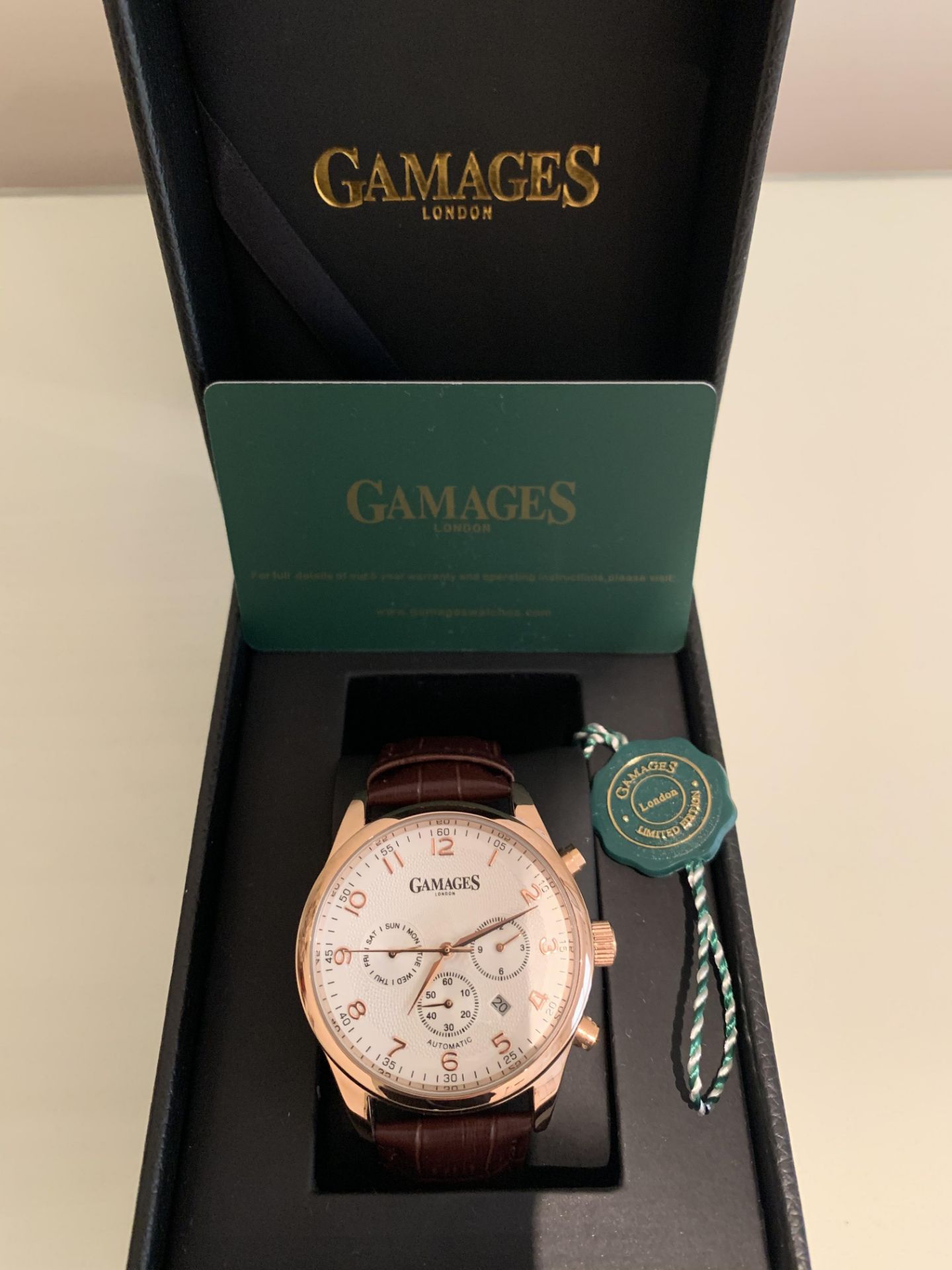 Limited Edition Hand Assembled GAMAGES Enigmatic Automatic Rose – 5 Year Warranty & Free Delivery - Image 2 of 10