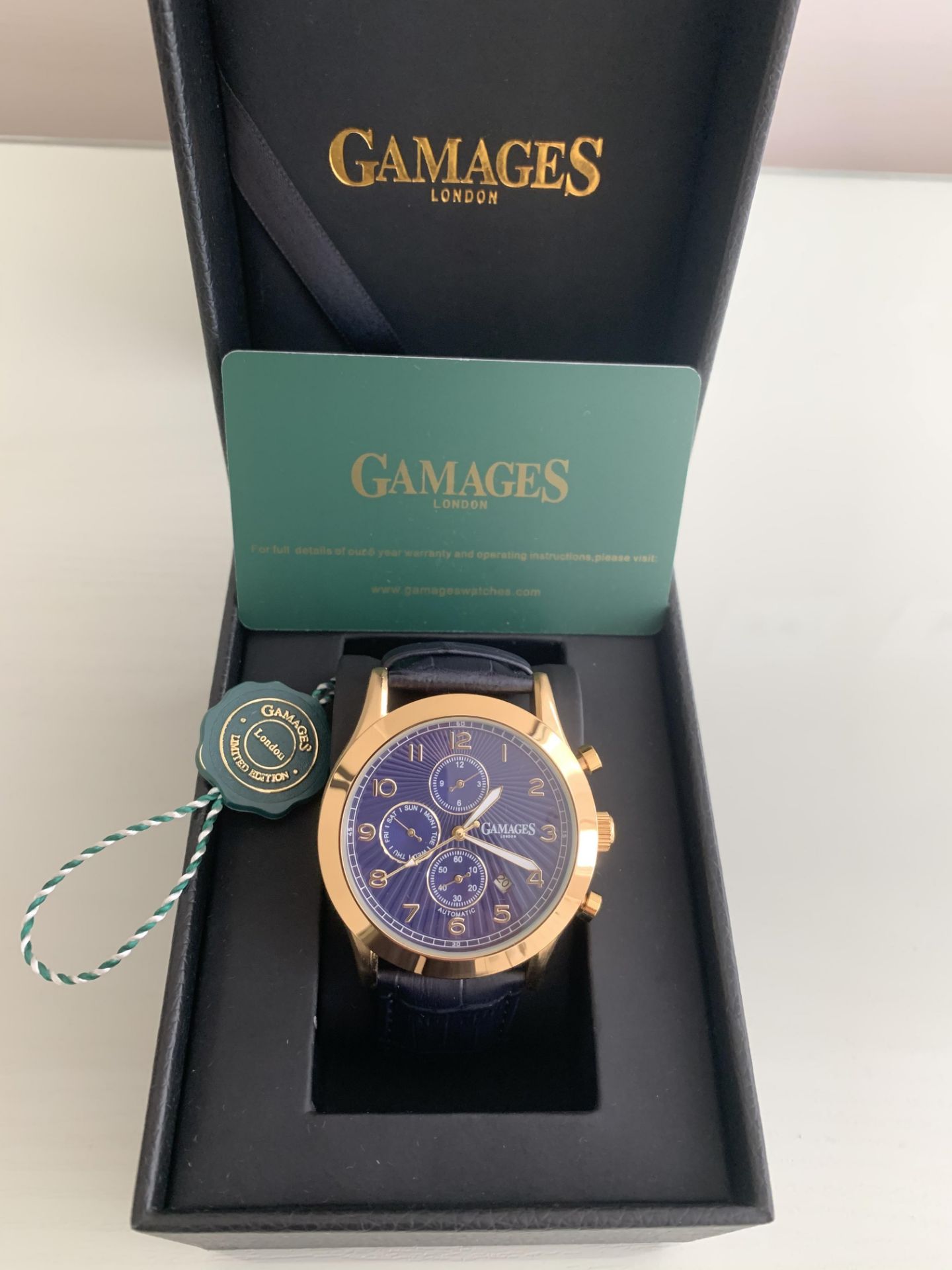 Limited Edition Hand Assembled GAMAGES Infantry Automatic Gold – 5 Year Warranty & Free Delivery - Image 2 of 10