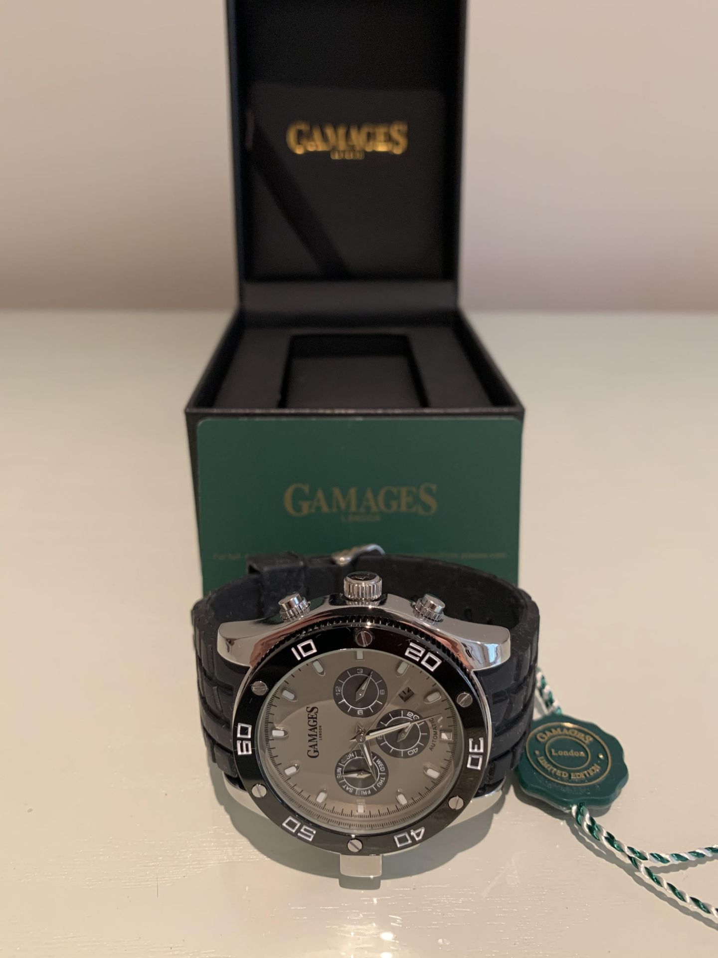 Limited Edition Hand Assembled GAMAGES Yacht Timer Automatic Steel – 5 Year Warranty & Free Delivery - Image 4 of 10