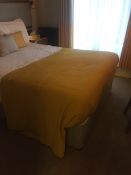 Large mustard yellow wool throw - commercial quality, original cost over £80 each