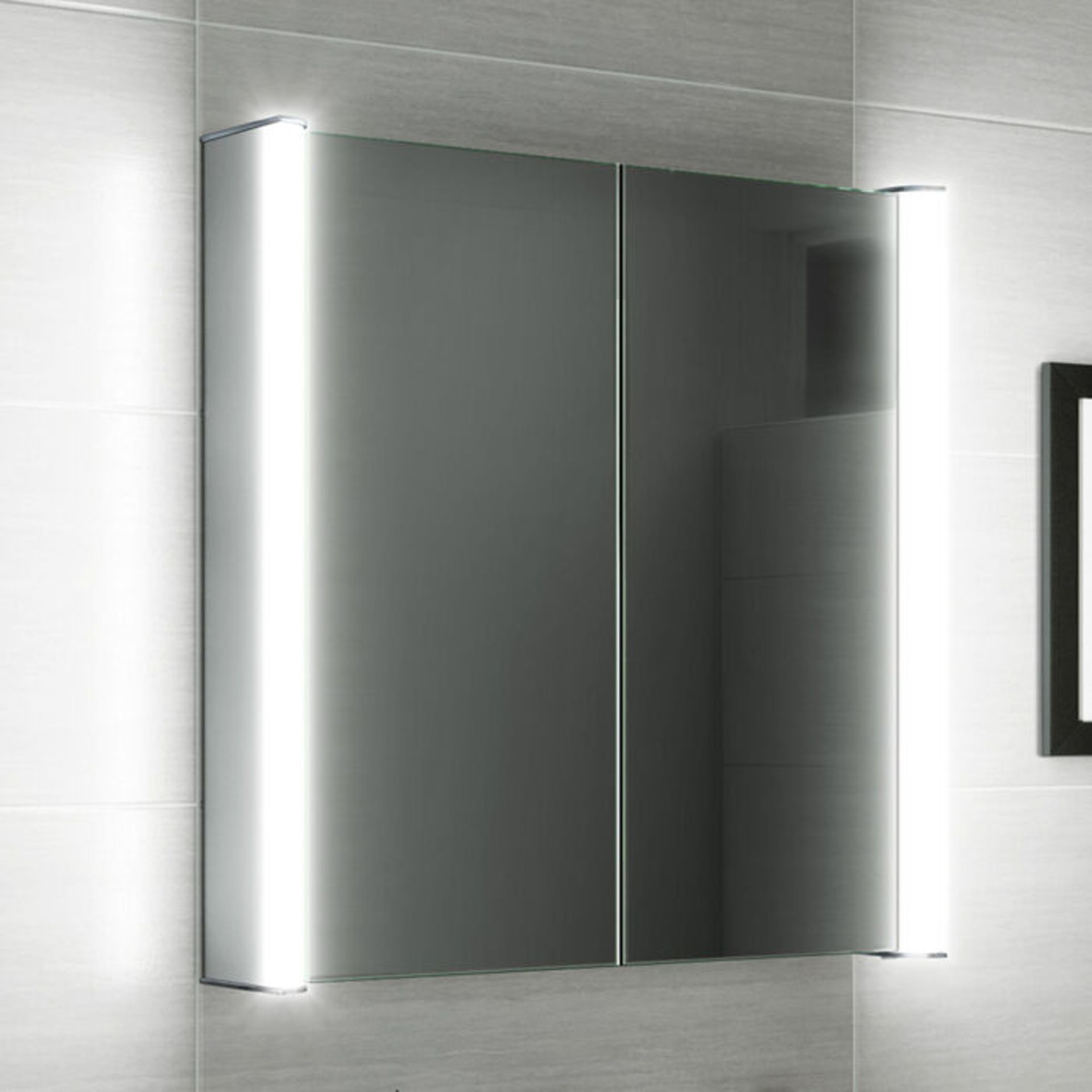 (CP9) 600x650mm Luminaire Illuminated LED Mirror Cabinet - Bluetooth Speaker & Shaver Socket. R... - Image 2 of 3