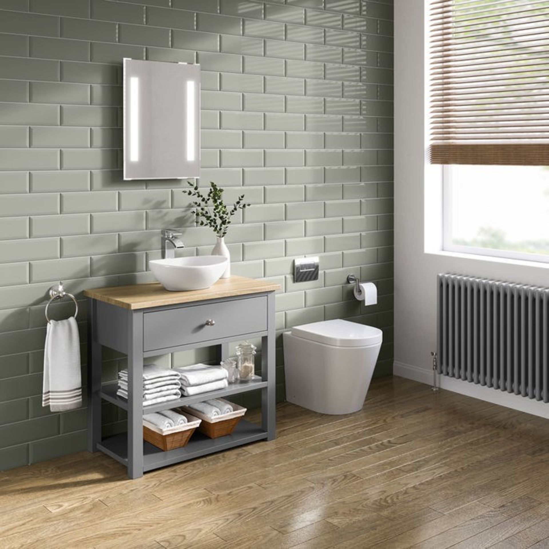 (CP2) Sutton Countertop Vanity Unit and Camila Sink. RRP £1,199.99. Comes complete with basin... - Image 3 of 6