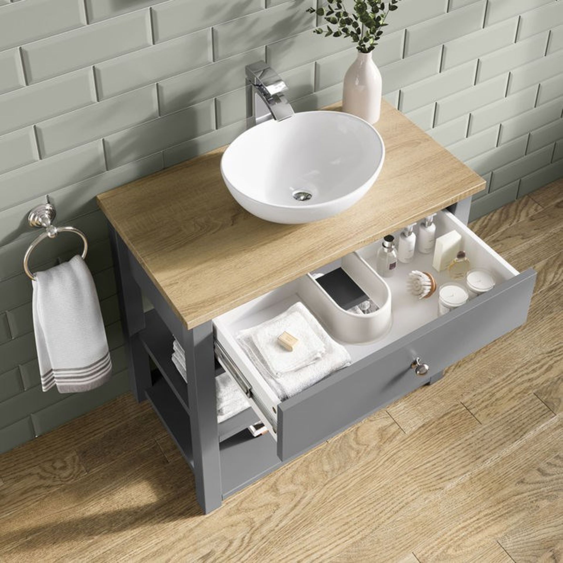 (CP2) Sutton Countertop Vanity Unit and Camila Sink. RRP £1,199.99. Comes complete with basin... - Image 2 of 6