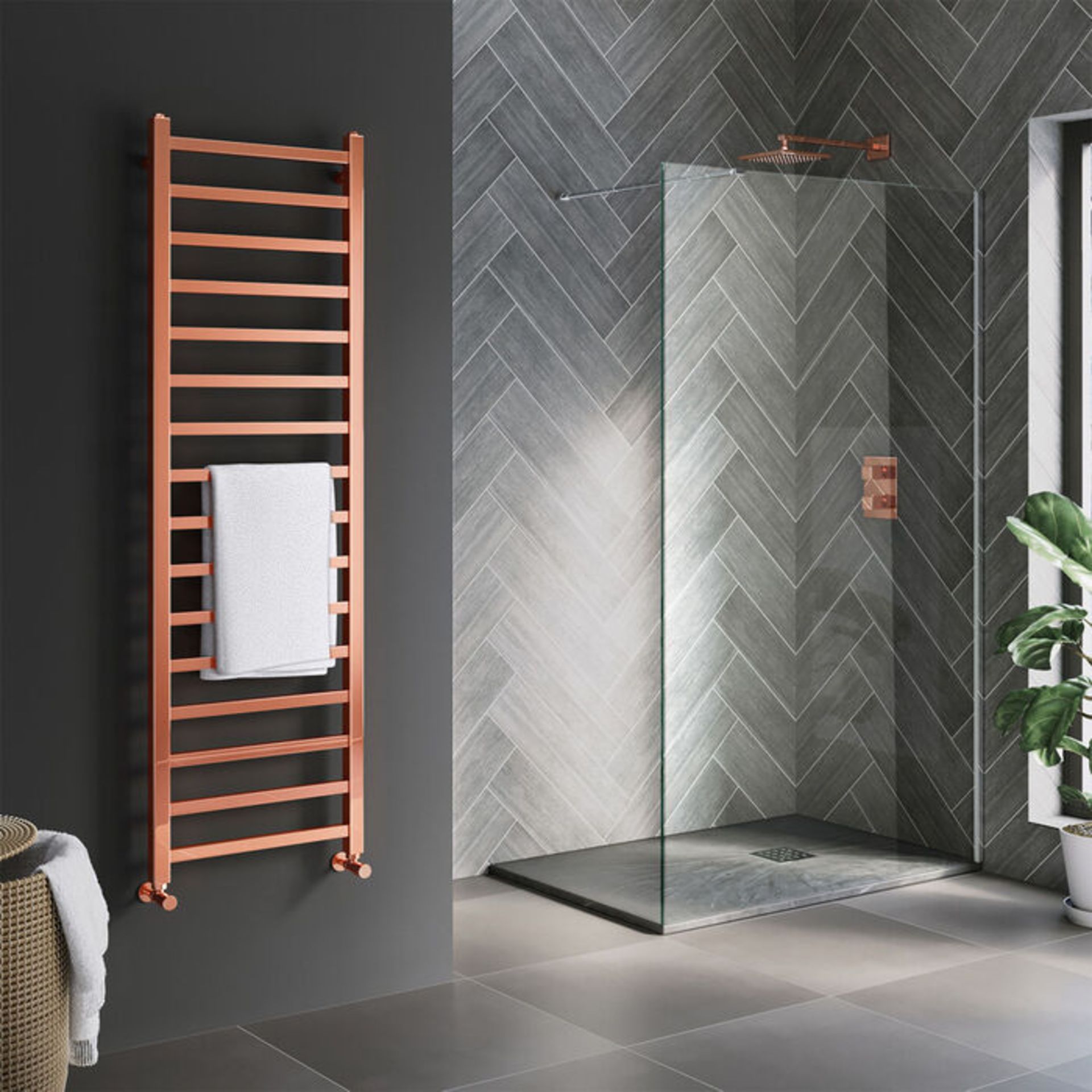 (DD17) 1600x500mm Copper Square Rail Ladder Towel Radiator. Rrp £319.99. Our expertly enginee... - Image 2 of 3