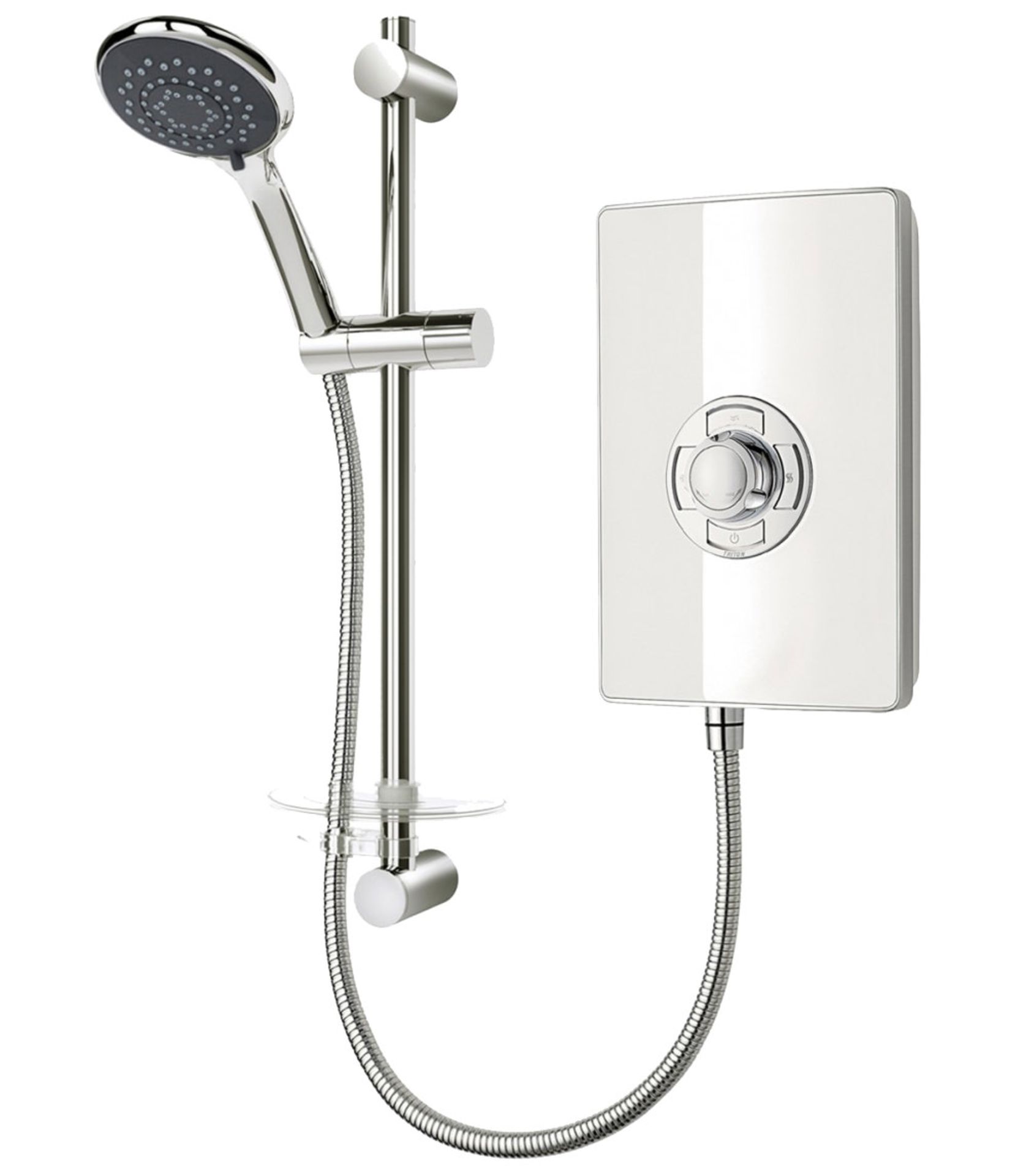 (DW246) Triton Aspirante White Gloss Electric Shower 8.5 KW. RRP £112.99. Create an enduring m...