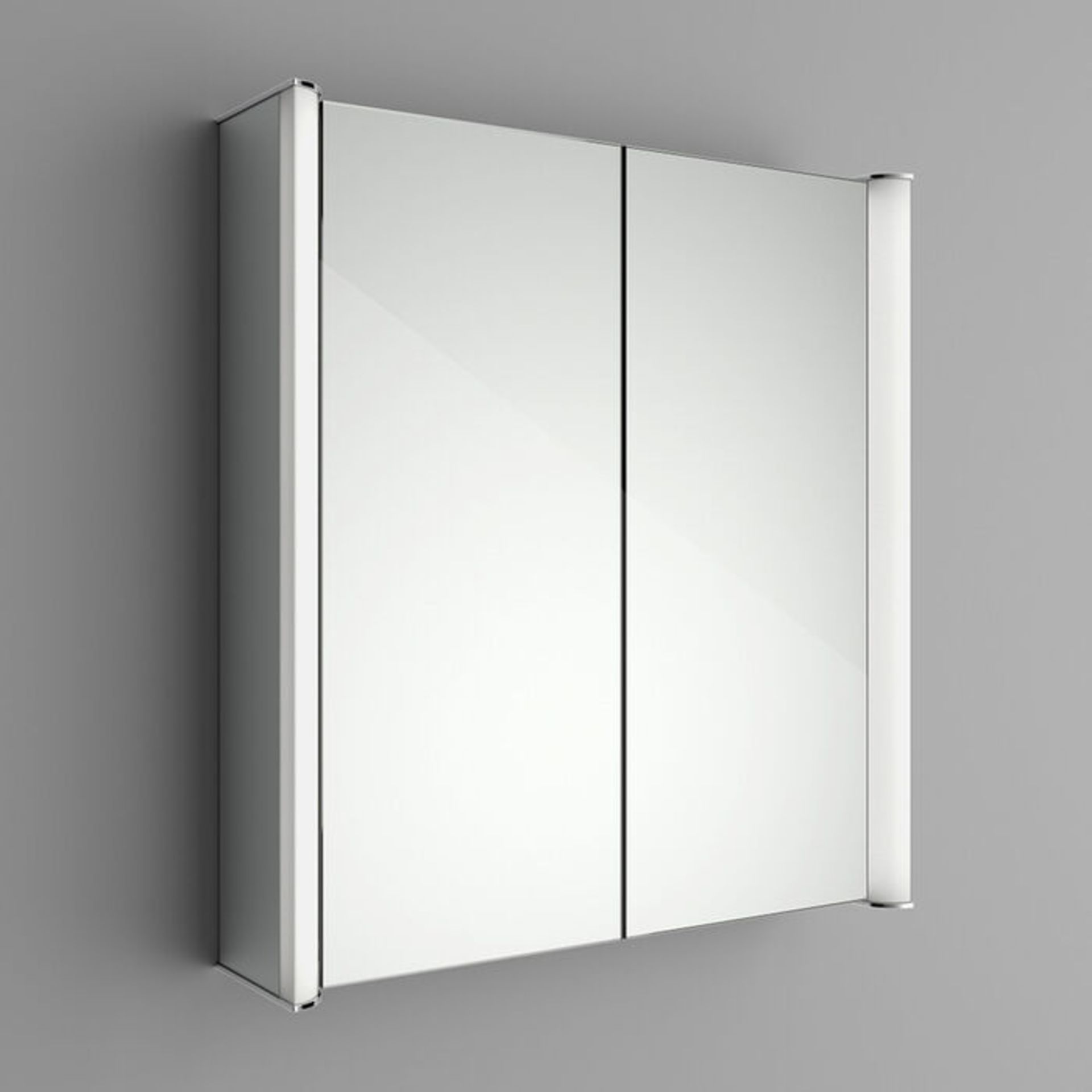 (DD30) 600x650mm Bloom Illuminated LED Mirror Cabinet - Shaver Socket. Rrp £499.99. Double Sid... - Image 3 of 4