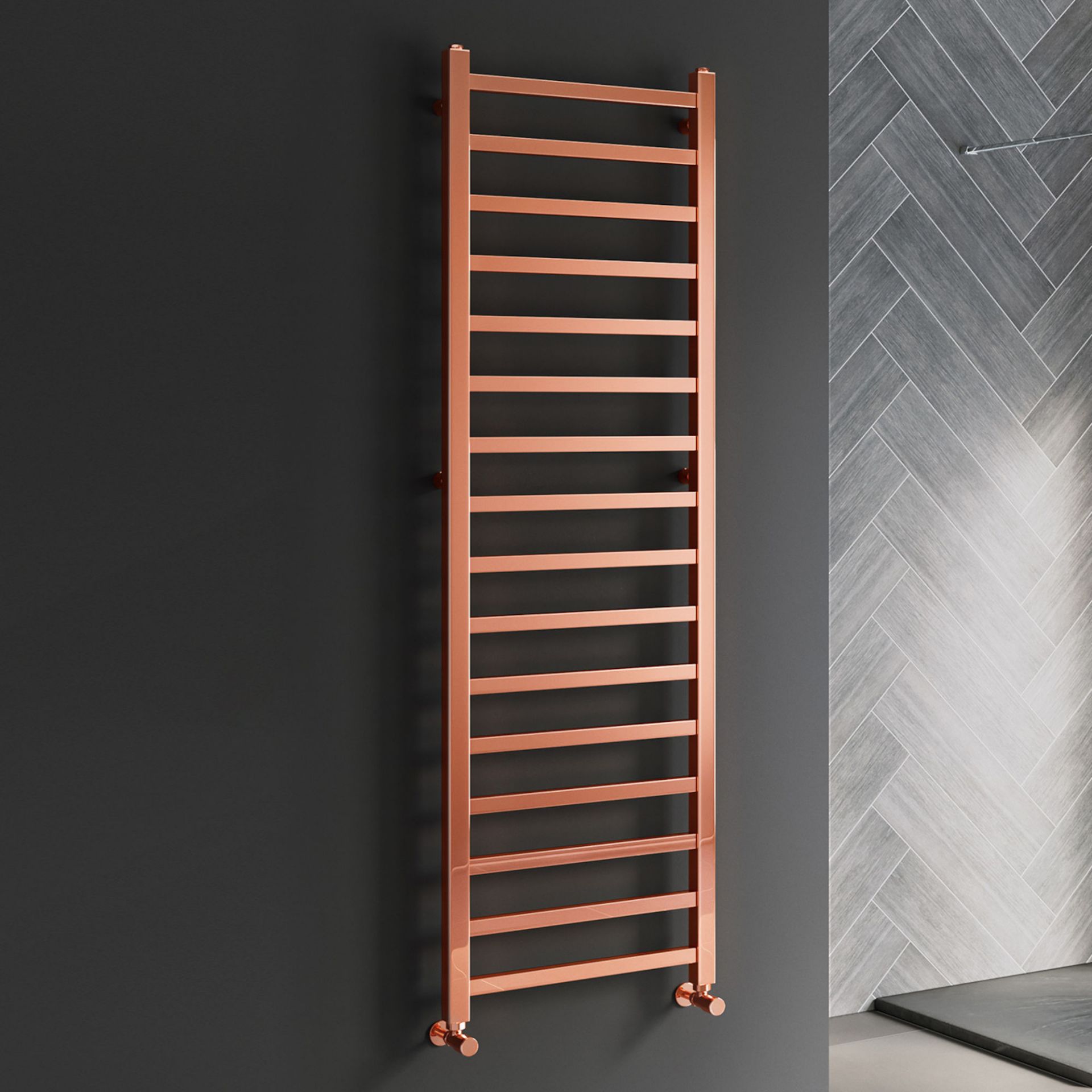 (DD17) 1600x500mm Copper Square Rail Ladder Towel Radiator. Rrp £319.99. Our expertly enginee...