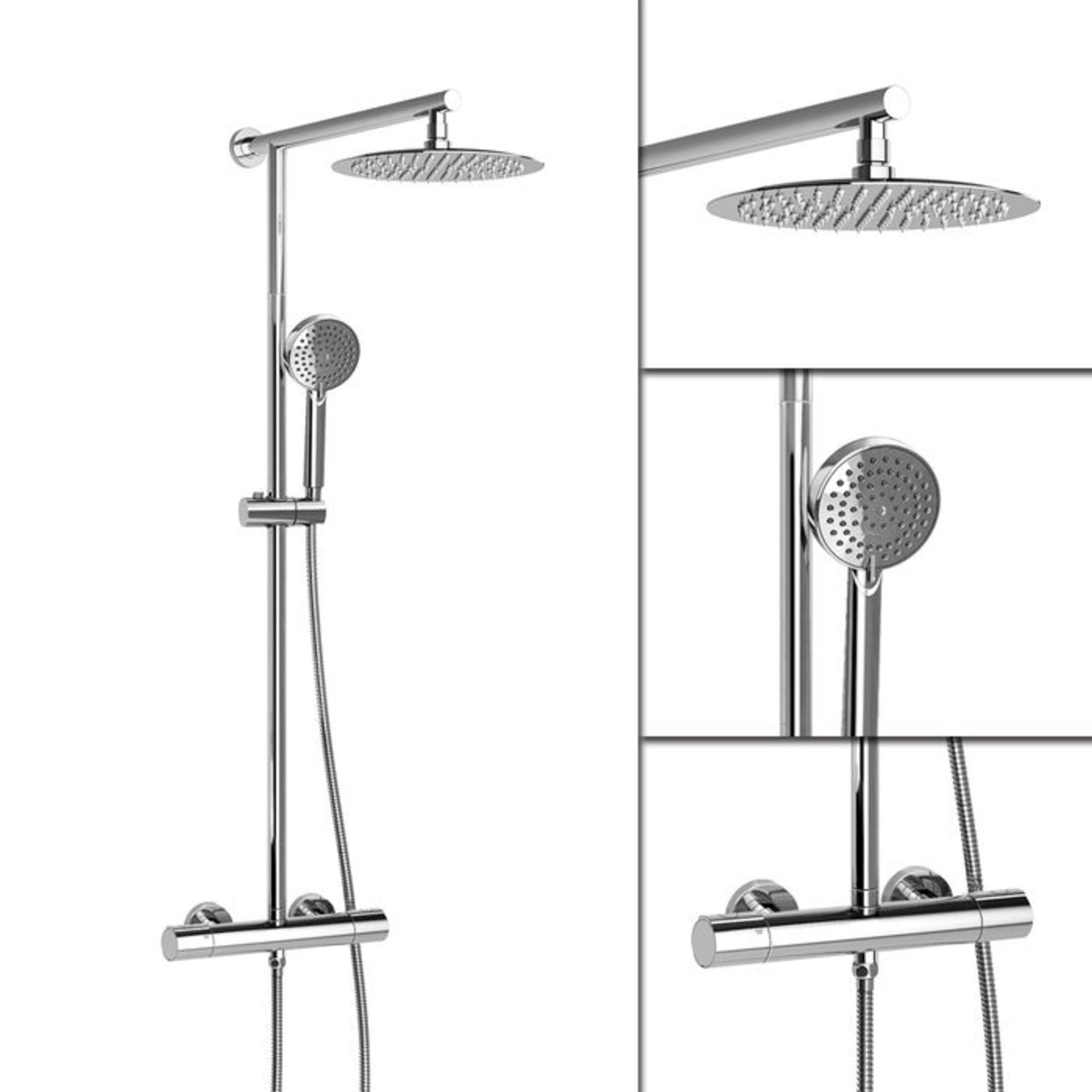 (E1017) Round Exposed Thermostatic Shower Kit & Large Head. RRP £339.99. Luxurious larger head... - Image 3 of 3