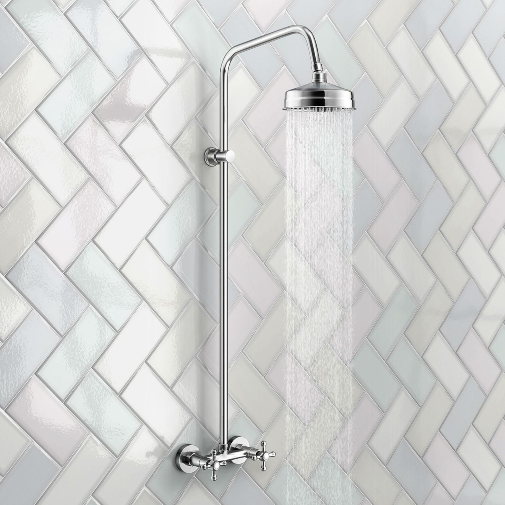 (TP109) Traditional Exposed Shower & Medium Head Exposed design makes for a statement piece Stunning