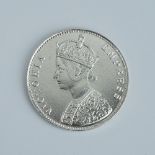 1877 VICTORIA EMPRESS ONE RUPEE OLD SILVER COIN